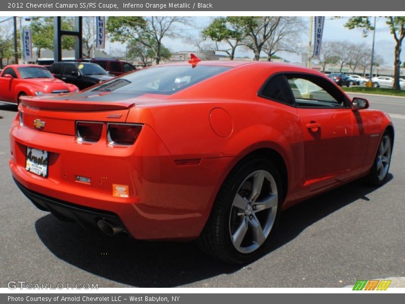 Inferno Orange Metallic / Black 2012 Chevrolet Camaro SS/RS Coupe