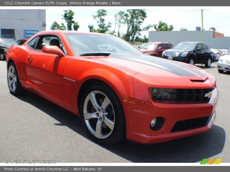 Inferno Orange Metallic / Black 2012 Chevrolet Camaro SS/RS Coupe