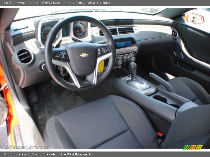Inferno Orange Metallic / Black 2012 Chevrolet Camaro SS/RS Coupe