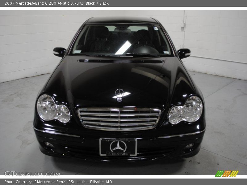 Black / Black 2007 Mercedes-Benz C 280 4Matic Luxury