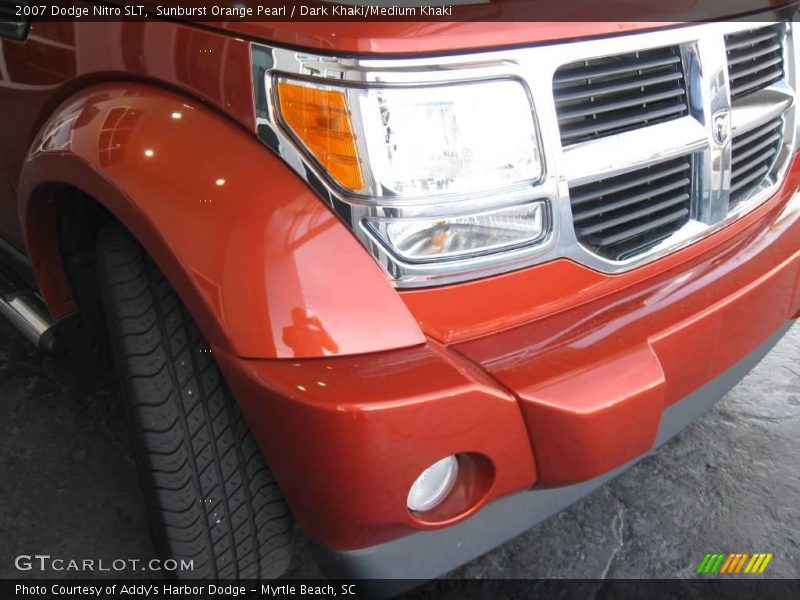 Sunburst Orange Pearl / Dark Khaki/Medium Khaki 2007 Dodge Nitro SLT