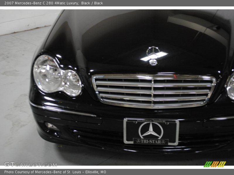 Black / Black 2007 Mercedes-Benz C 280 4Matic Luxury