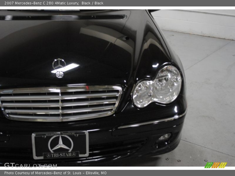 Black / Black 2007 Mercedes-Benz C 280 4Matic Luxury