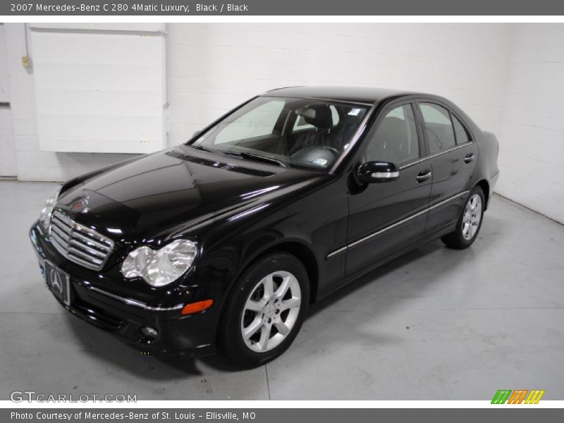 Black / Black 2007 Mercedes-Benz C 280 4Matic Luxury