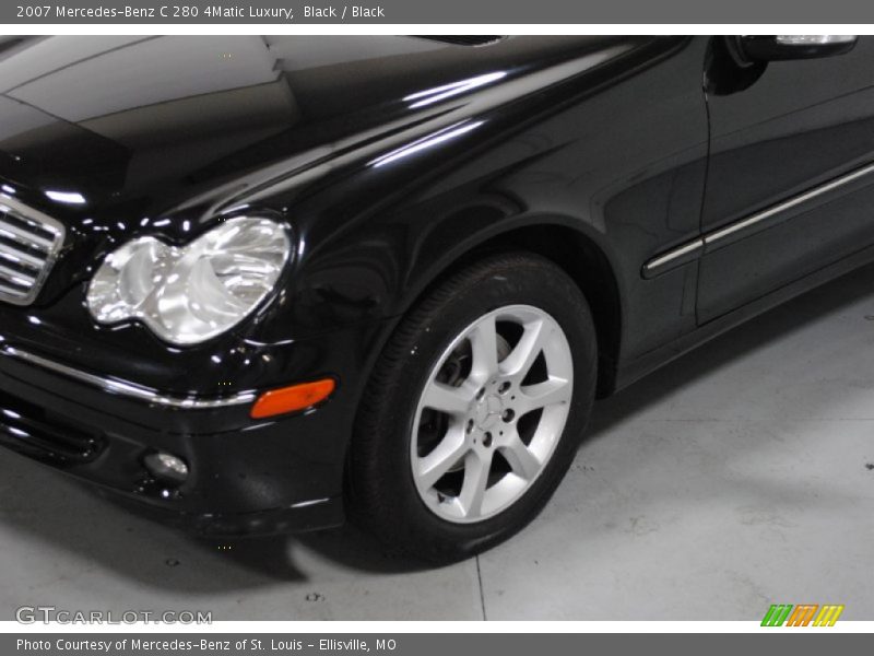 Black / Black 2007 Mercedes-Benz C 280 4Matic Luxury