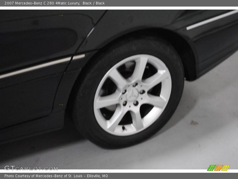 Black / Black 2007 Mercedes-Benz C 280 4Matic Luxury