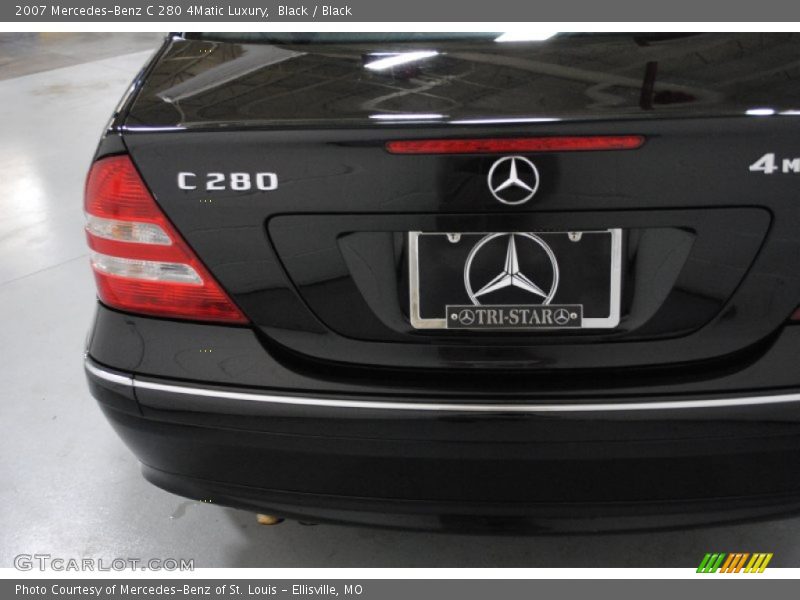 Black / Black 2007 Mercedes-Benz C 280 4Matic Luxury