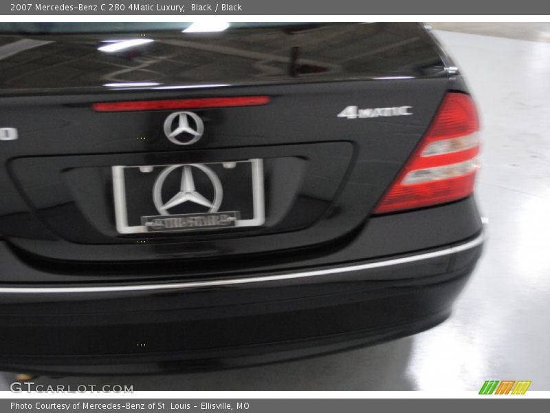 Black / Black 2007 Mercedes-Benz C 280 4Matic Luxury