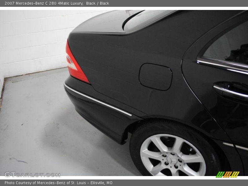 Black / Black 2007 Mercedes-Benz C 280 4Matic Luxury