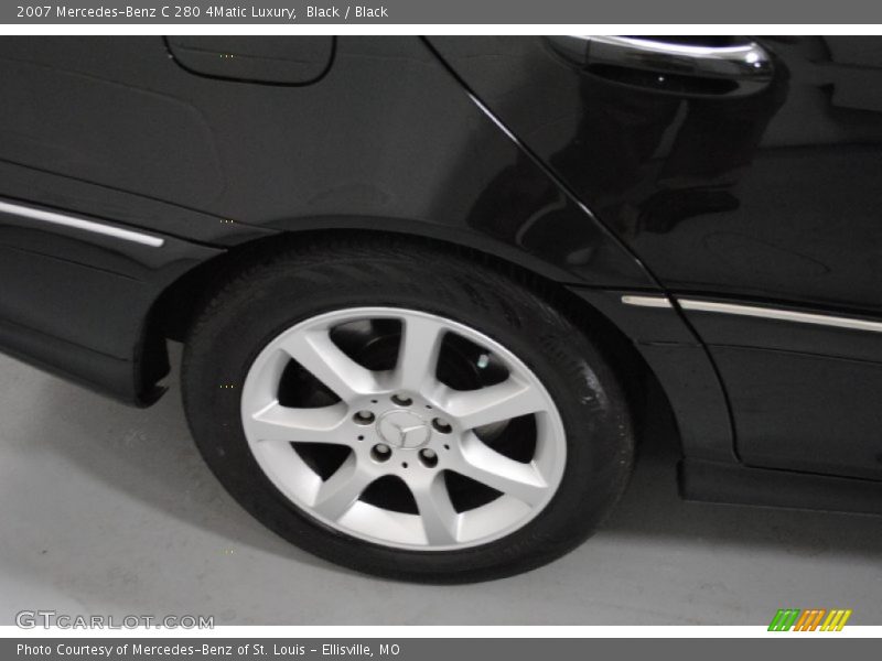 Black / Black 2007 Mercedes-Benz C 280 4Matic Luxury
