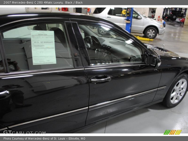 Black / Black 2007 Mercedes-Benz C 280 4Matic Luxury