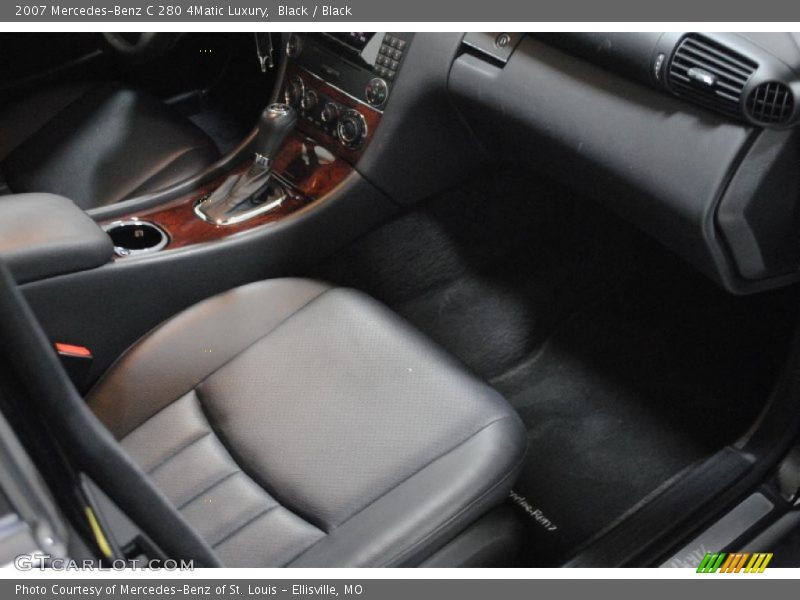 Black / Black 2007 Mercedes-Benz C 280 4Matic Luxury