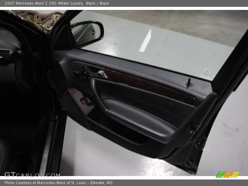 Black / Black 2007 Mercedes-Benz C 280 4Matic Luxury