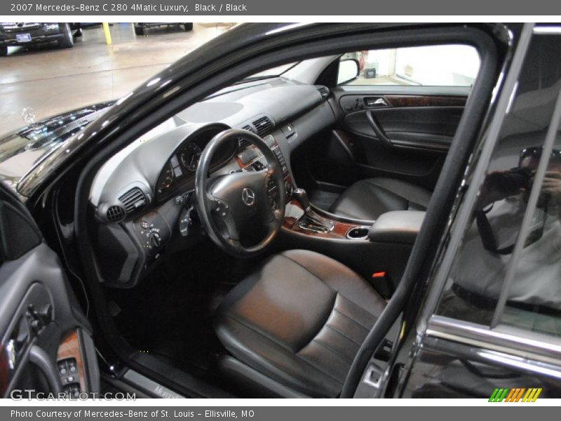 Black / Black 2007 Mercedes-Benz C 280 4Matic Luxury