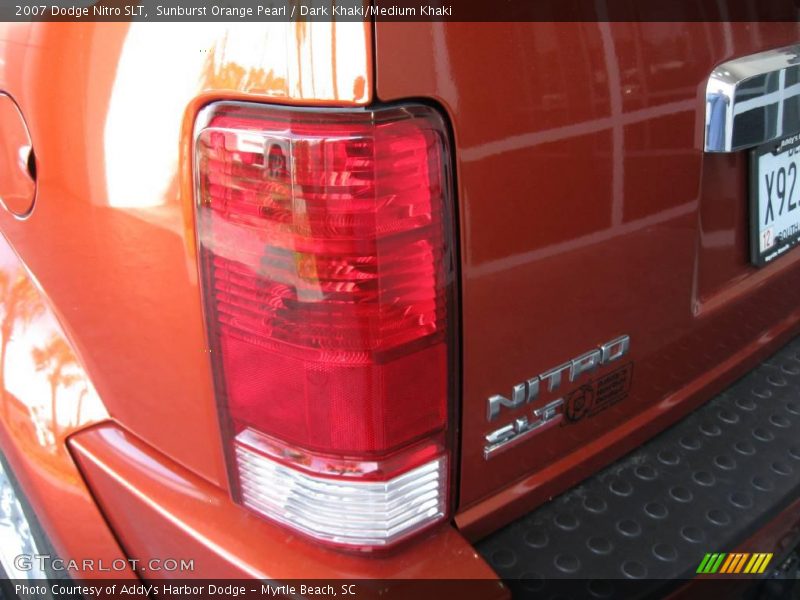 Sunburst Orange Pearl / Dark Khaki/Medium Khaki 2007 Dodge Nitro SLT