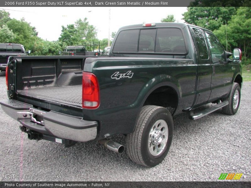 Dark Green Satin Metallic / Medium Flint 2006 Ford F350 Super Duty XLT SuperCab 4x4