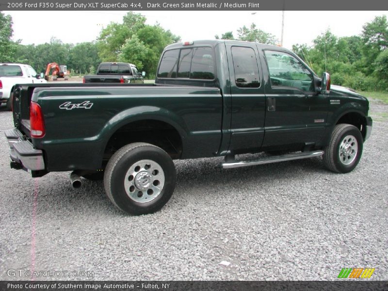 Dark Green Satin Metallic / Medium Flint 2006 Ford F350 Super Duty XLT SuperCab 4x4