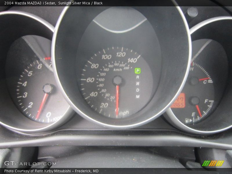 Sunlight Silver Mica / Black 2004 Mazda MAZDA3 i Sedan
