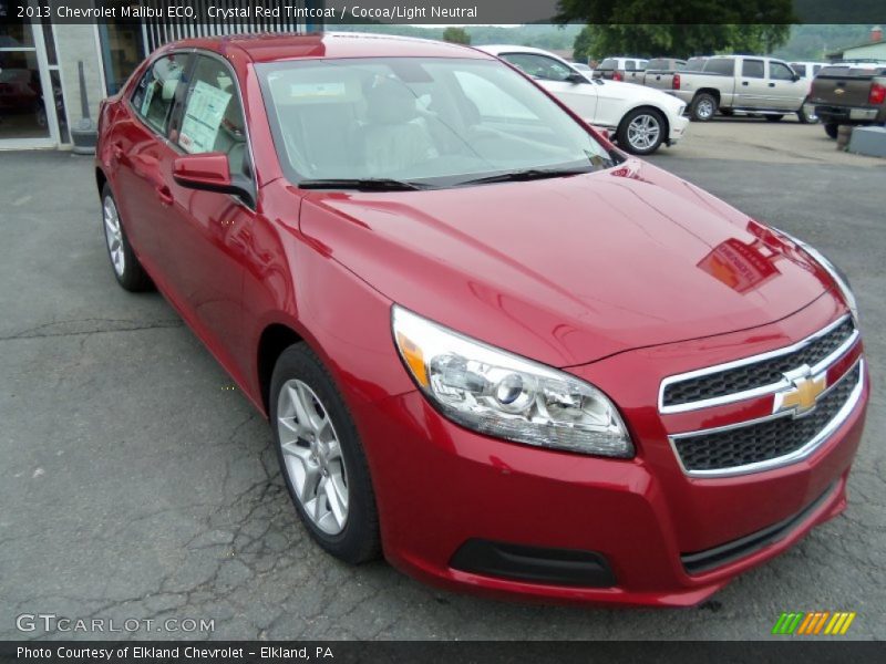Crystal Red Tintcoat / Cocoa/Light Neutral 2013 Chevrolet Malibu ECO