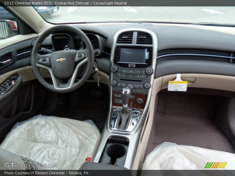Crystal Red Tintcoat / Cocoa/Light Neutral 2013 Chevrolet Malibu ECO