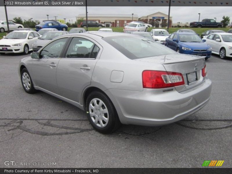 Quick Silver / Black 2012 Mitsubishi Galant ES