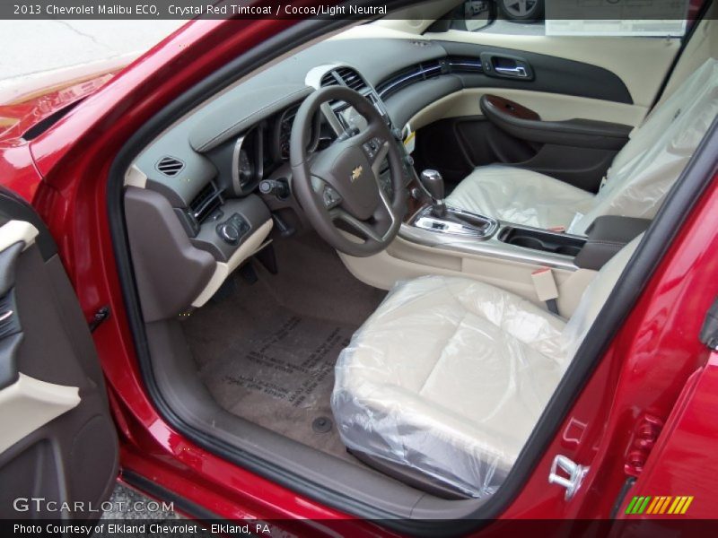 Crystal Red Tintcoat / Cocoa/Light Neutral 2013 Chevrolet Malibu ECO