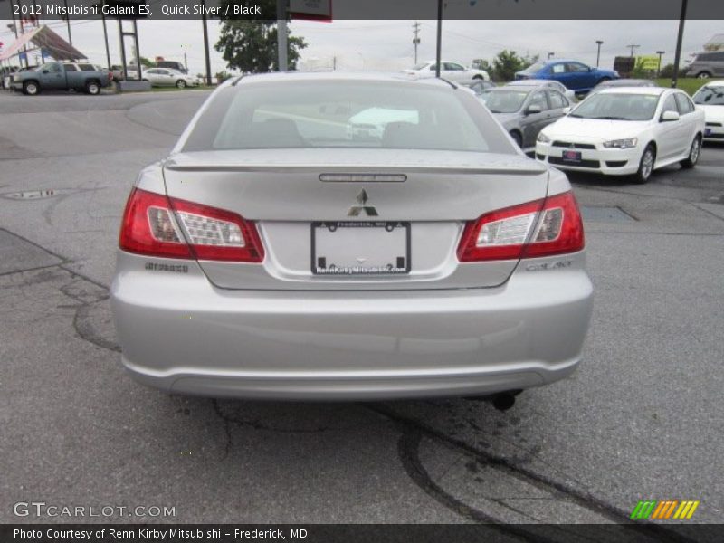 Quick Silver / Black 2012 Mitsubishi Galant ES