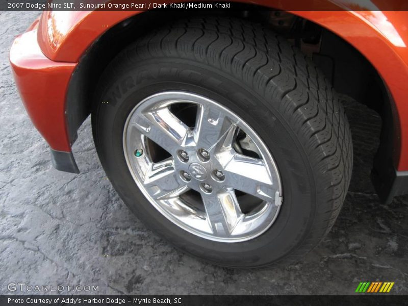 Sunburst Orange Pearl / Dark Khaki/Medium Khaki 2007 Dodge Nitro SLT