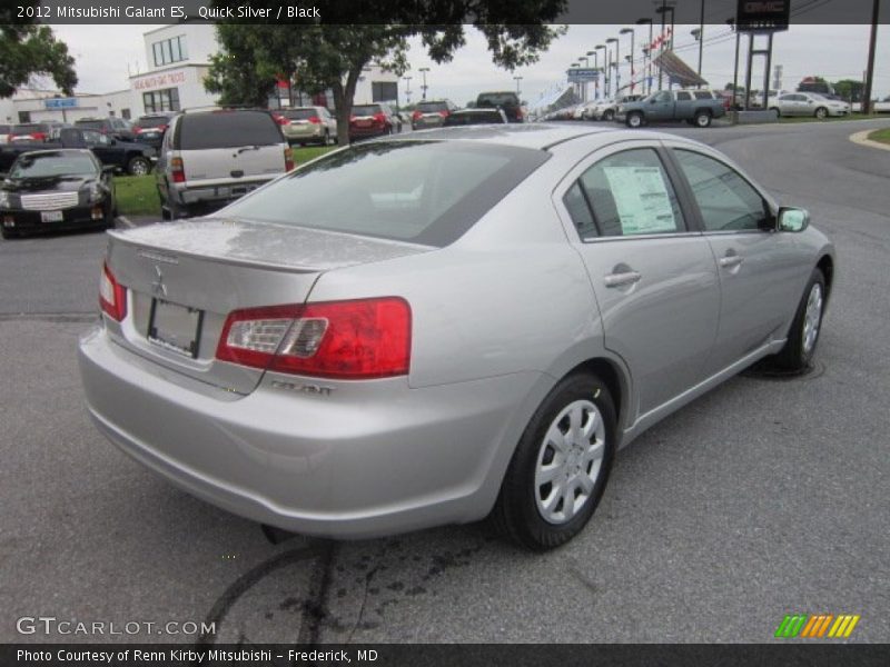 Quick Silver / Black 2012 Mitsubishi Galant ES