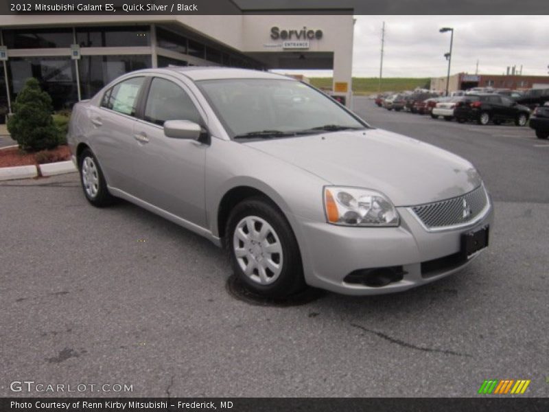 Quick Silver / Black 2012 Mitsubishi Galant ES