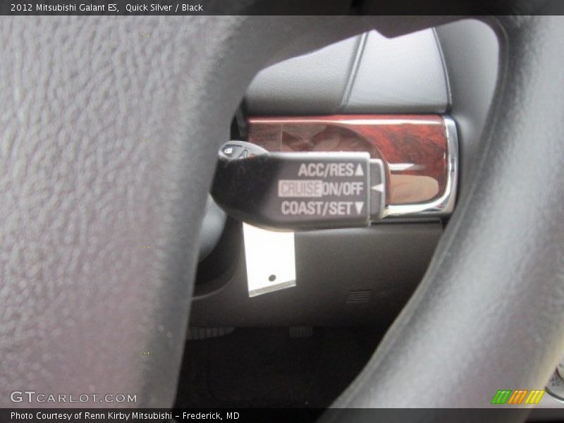 Quick Silver / Black 2012 Mitsubishi Galant ES