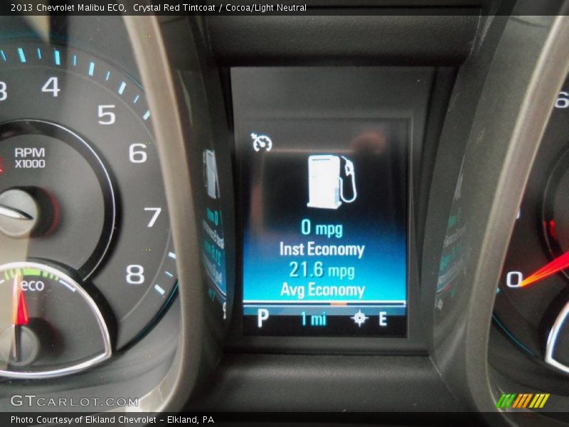 Crystal Red Tintcoat / Cocoa/Light Neutral 2013 Chevrolet Malibu ECO