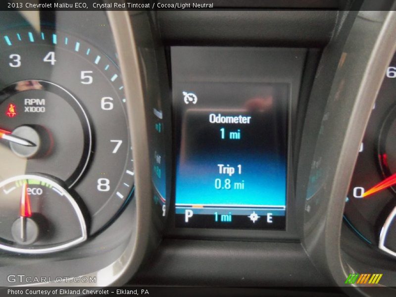 Crystal Red Tintcoat / Cocoa/Light Neutral 2013 Chevrolet Malibu ECO