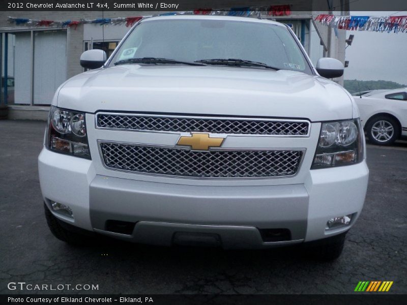 Summit White / Ebony 2012 Chevrolet Avalanche LT 4x4