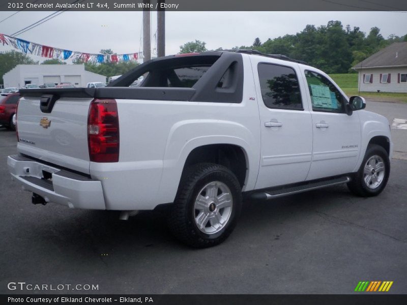 Summit White / Ebony 2012 Chevrolet Avalanche LT 4x4