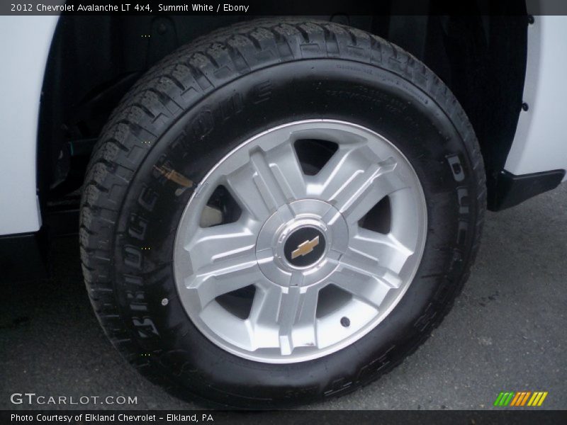 Summit White / Ebony 2012 Chevrolet Avalanche LT 4x4