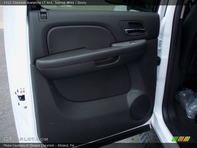 Summit White / Ebony 2012 Chevrolet Avalanche LT 4x4