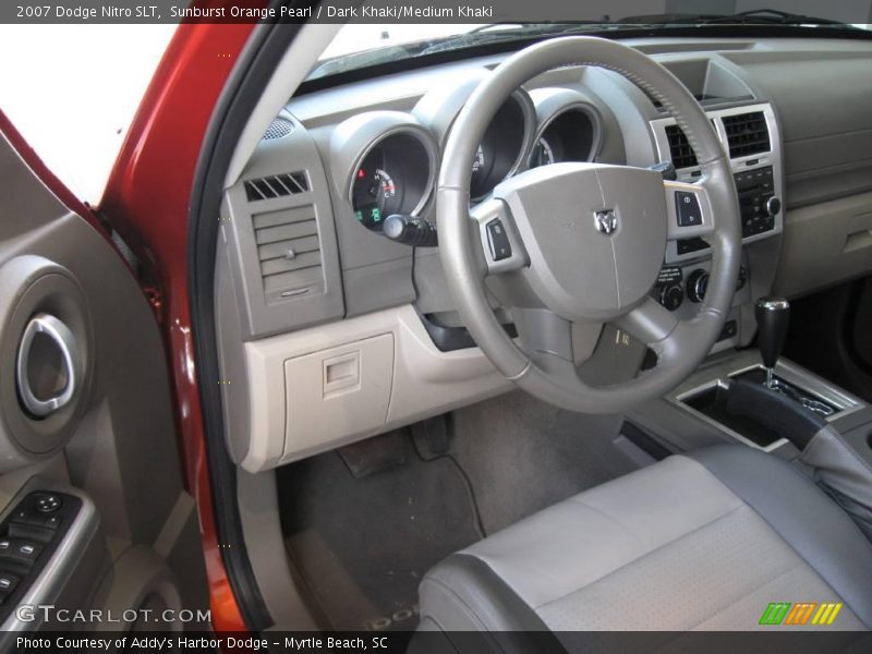 Sunburst Orange Pearl / Dark Khaki/Medium Khaki 2007 Dodge Nitro SLT