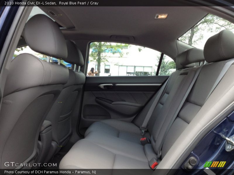 Royal Blue Pearl / Gray 2010 Honda Civic EX-L Sedan