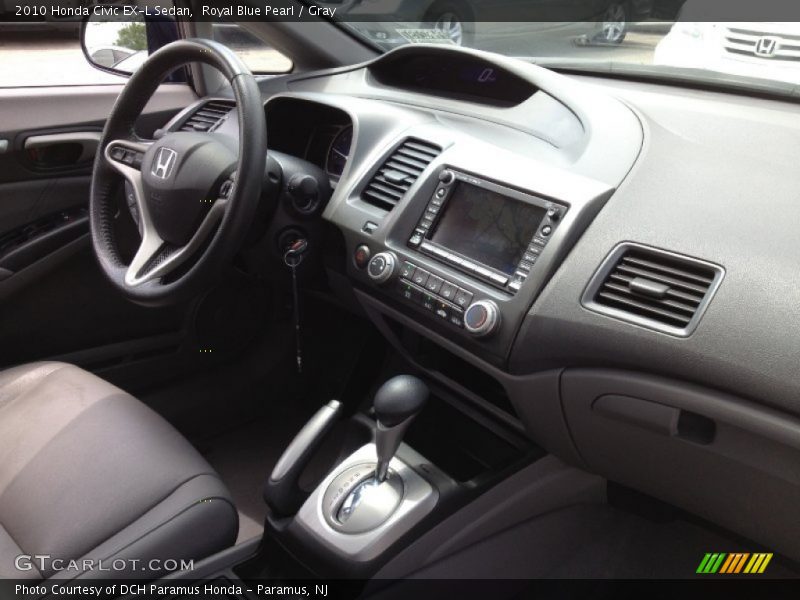 Royal Blue Pearl / Gray 2010 Honda Civic EX-L Sedan