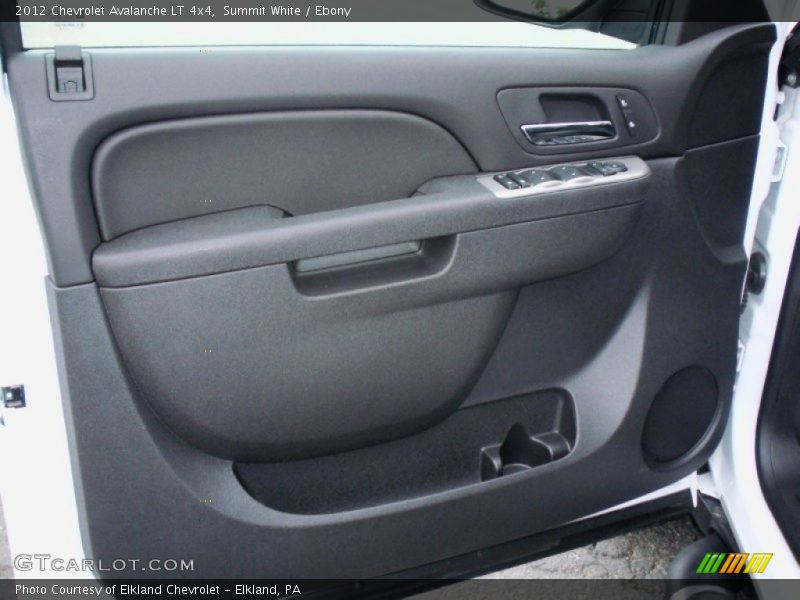 Summit White / Ebony 2012 Chevrolet Avalanche LT 4x4