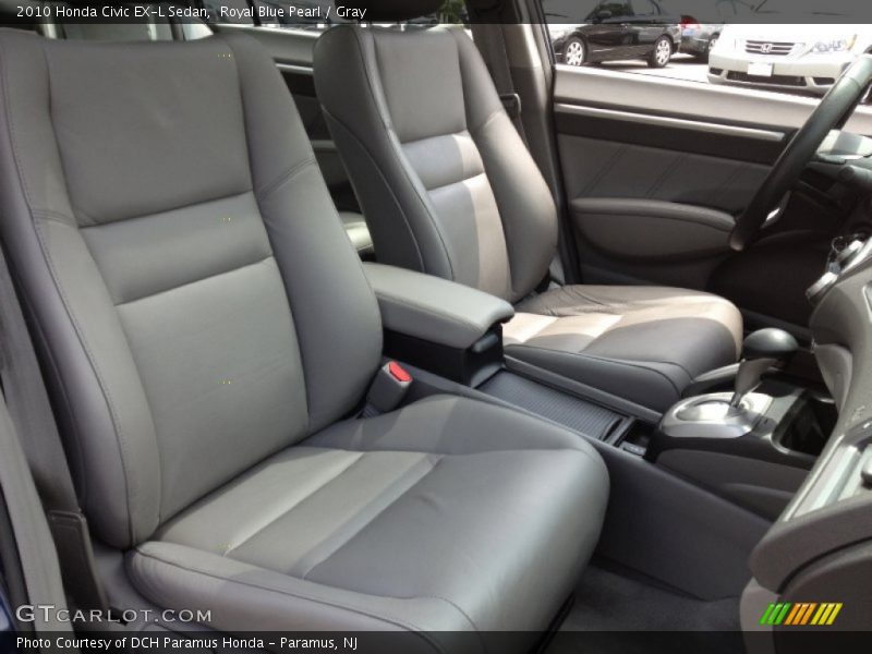 Royal Blue Pearl / Gray 2010 Honda Civic EX-L Sedan