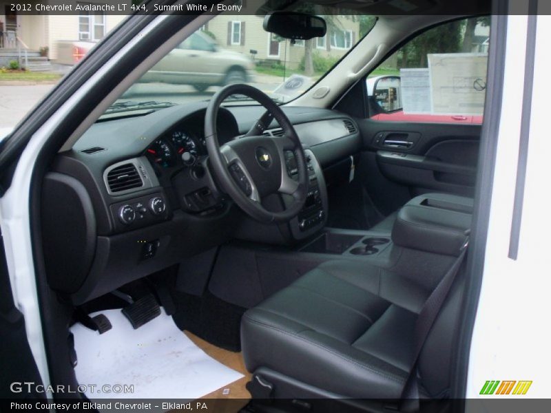 Summit White / Ebony 2012 Chevrolet Avalanche LT 4x4