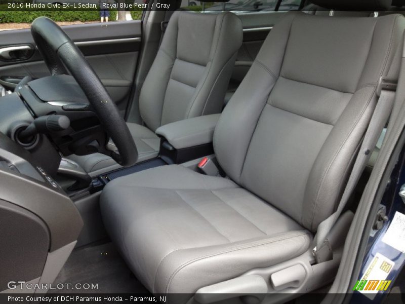 Royal Blue Pearl / Gray 2010 Honda Civic EX-L Sedan
