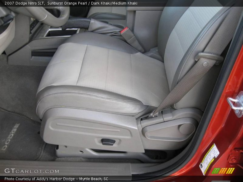 Sunburst Orange Pearl / Dark Khaki/Medium Khaki 2007 Dodge Nitro SLT