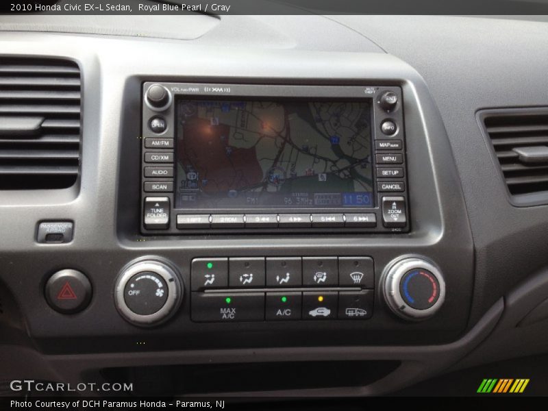 Royal Blue Pearl / Gray 2010 Honda Civic EX-L Sedan