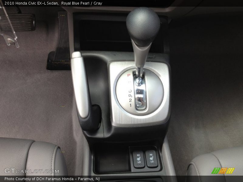 Royal Blue Pearl / Gray 2010 Honda Civic EX-L Sedan