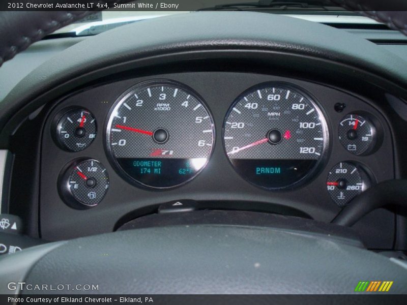 Summit White / Ebony 2012 Chevrolet Avalanche LT 4x4