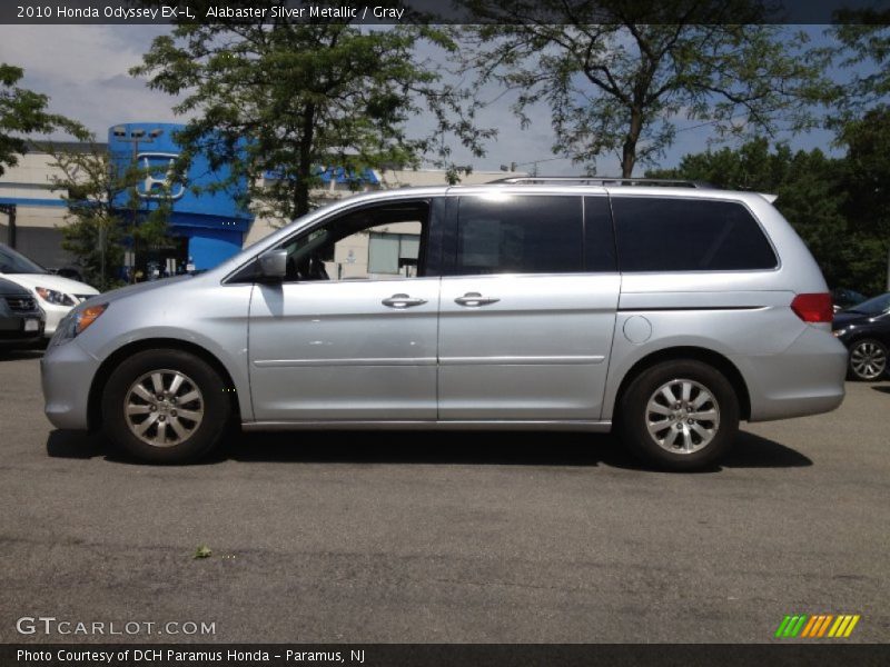 Alabaster Silver Metallic / Gray 2010 Honda Odyssey EX-L