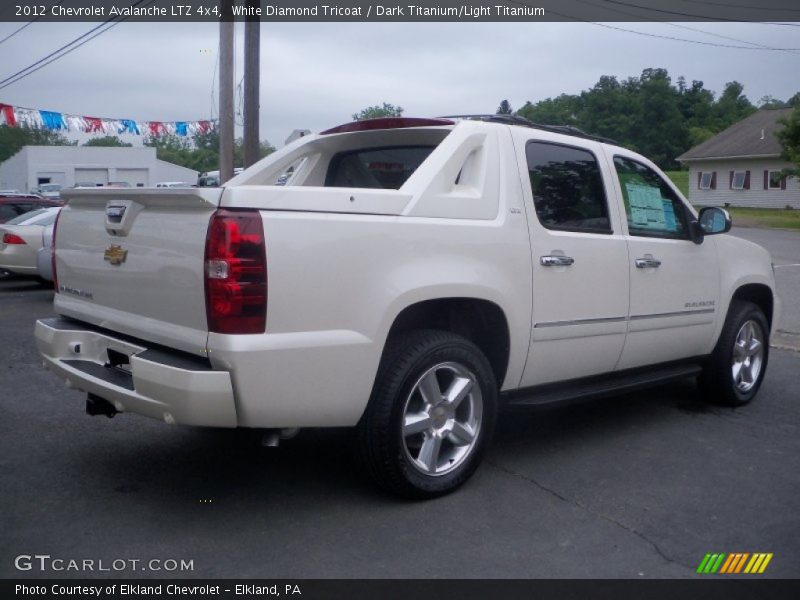 White Diamond Tricoat / Dark Titanium/Light Titanium 2012 Chevrolet Avalanche LTZ 4x4